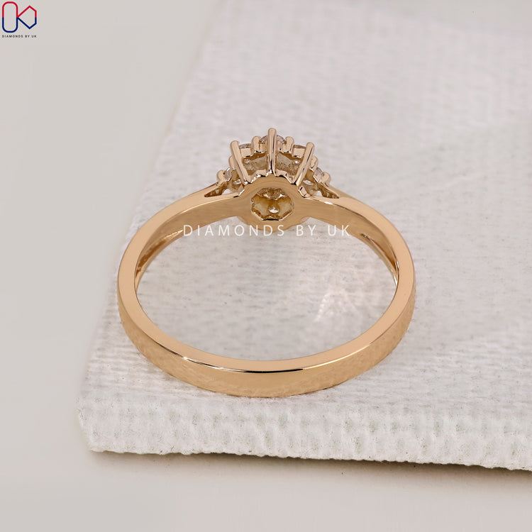 Buy engagement ring with lab-grown diamonds.
