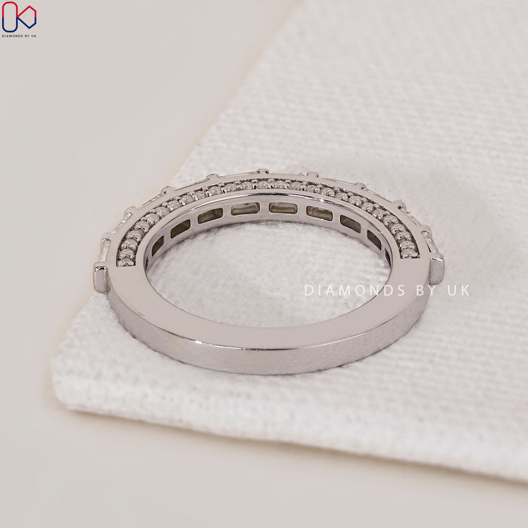 Lab Grown Diamond wedding band offering ethical and sustainable luxury.
