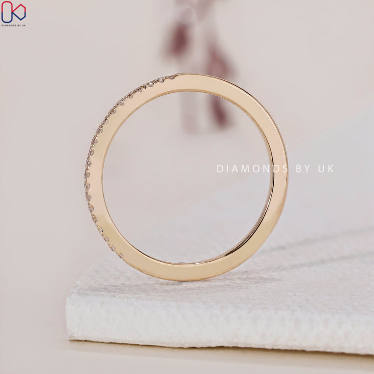 Round Diamond Pave Band showcasing exceptional sparkle and beauty.