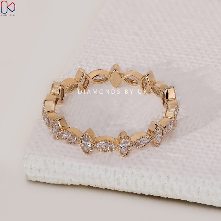 Jewellery gift her with a unique marquise diamond design
