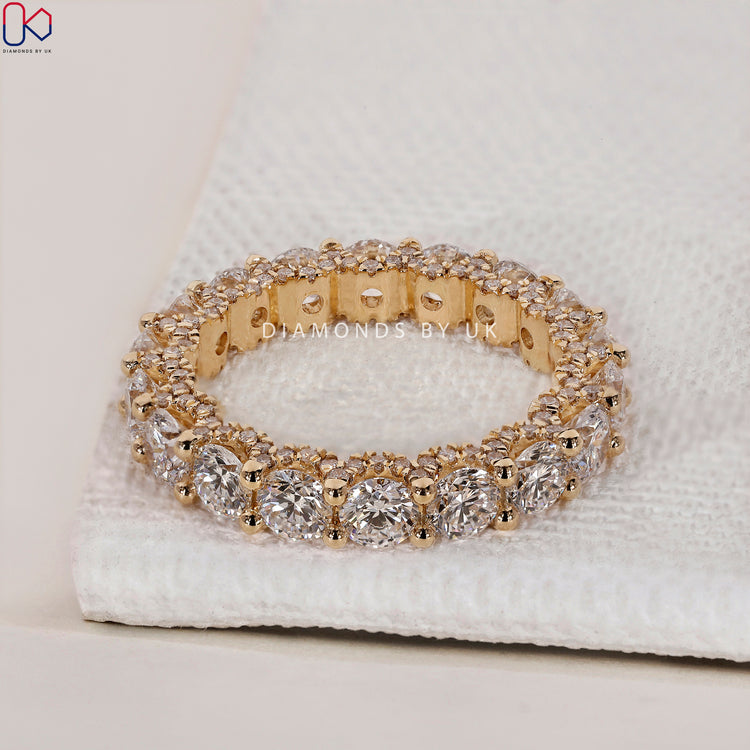 Buy wedding band with full diamond eternity for an unforgettable statement.
