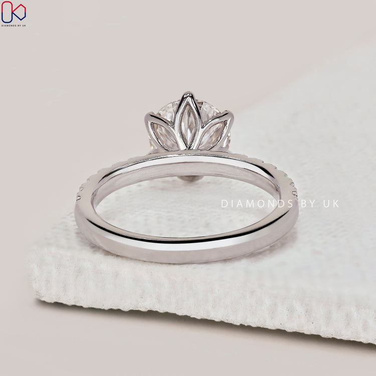 Lab Grown Diamond ring IGI certified for authenticity.
