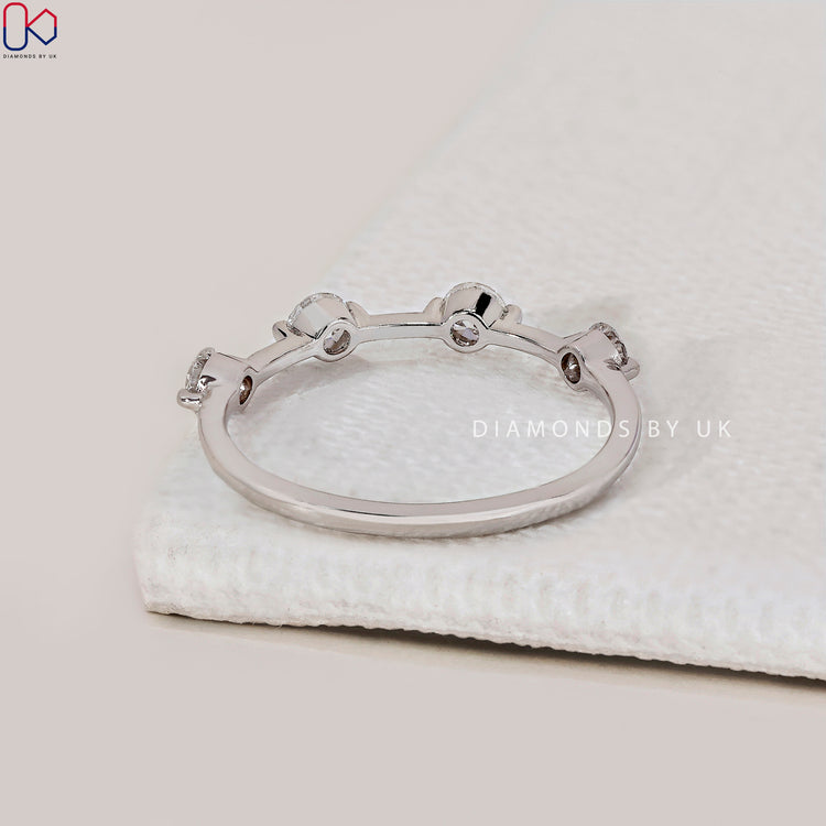 Unique wedding band made to reflect your love.
