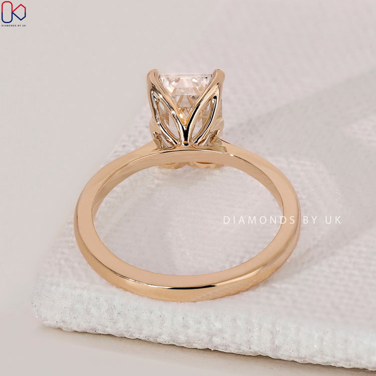 Handmade Jewellery Emerald Cut Ring
