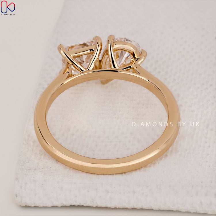 Buy 2 Stone Engagement Ring – Diamondsbyuk.
