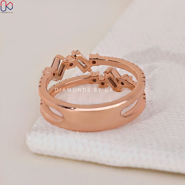 Lab Grown Diamond wedding band crafted with sustainable elegance.
