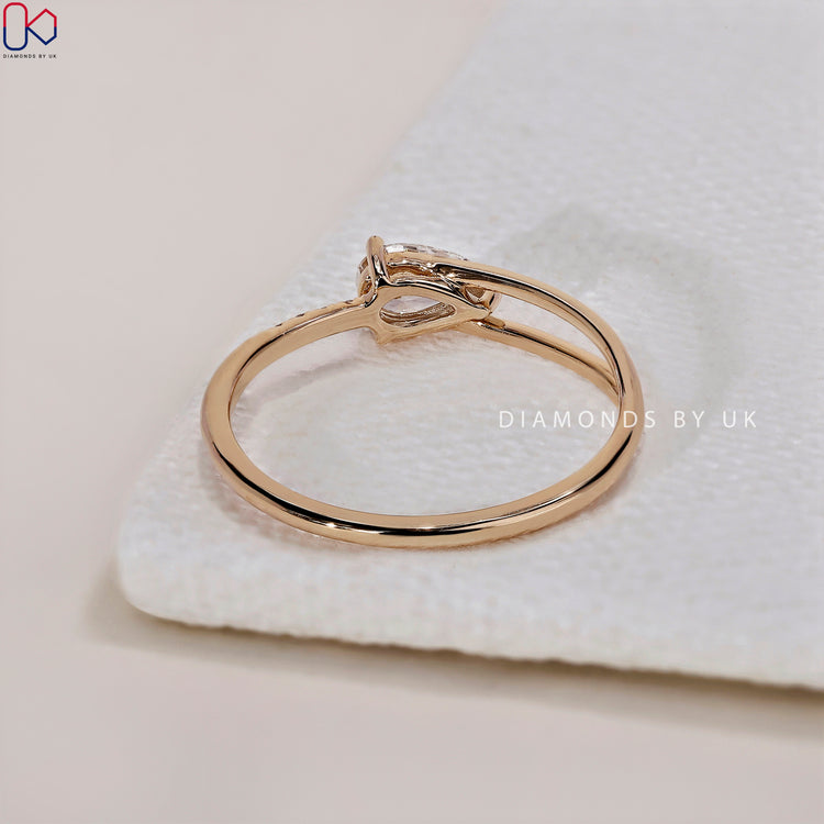 Pave round diamond ring crafted for timeless elegance and lasting beauty.

