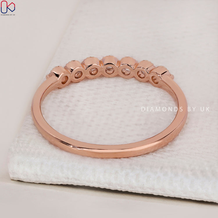 Lab Grown Diamond wedding band combining sustainability and brilliance.