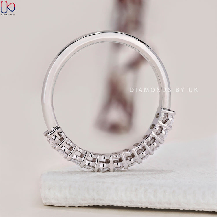 Lab Grown Diamond wedding band with ethically sourced and eco-friendly stones.
