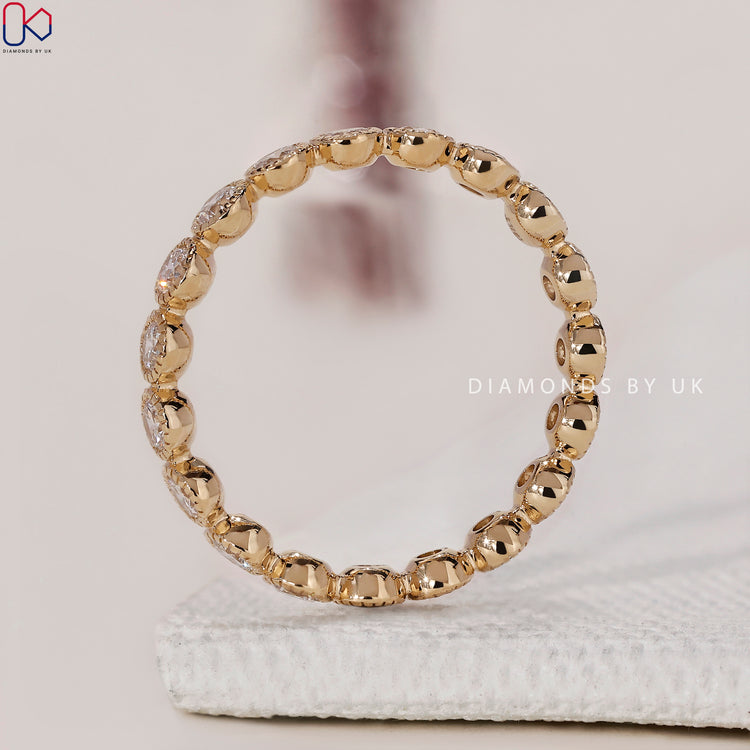 IGI certified diamond eternity band with high-quality diamonds for peace of mind.

