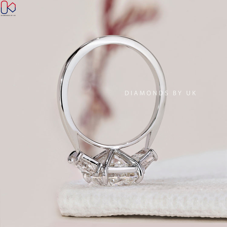 Lab Grown Diamond set in a beautifully crafted engagement ring.
