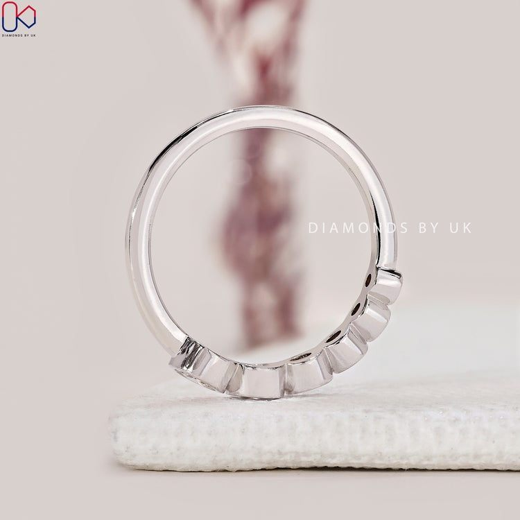 handmade band created for Diamondsbyuk wedding band
