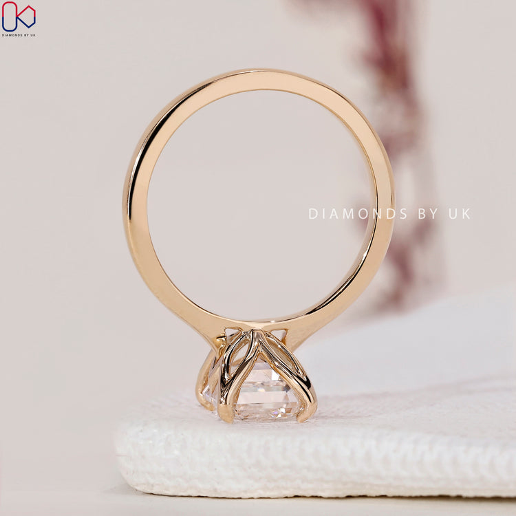 Classic Emerald Cut Solitaire Ring
