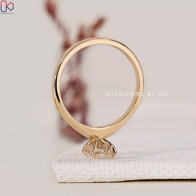 Buy engagement ring with a lab-grown diamond.
