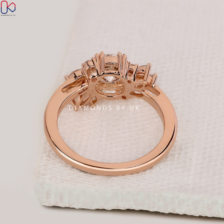 Custom engagement ring from the DiamondsbyUK ring collection.
