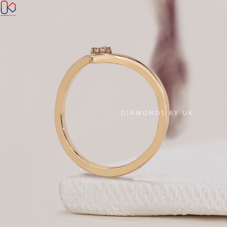 IGI Certified Chevron Wedding Band for guaranteed quality and authenticity
