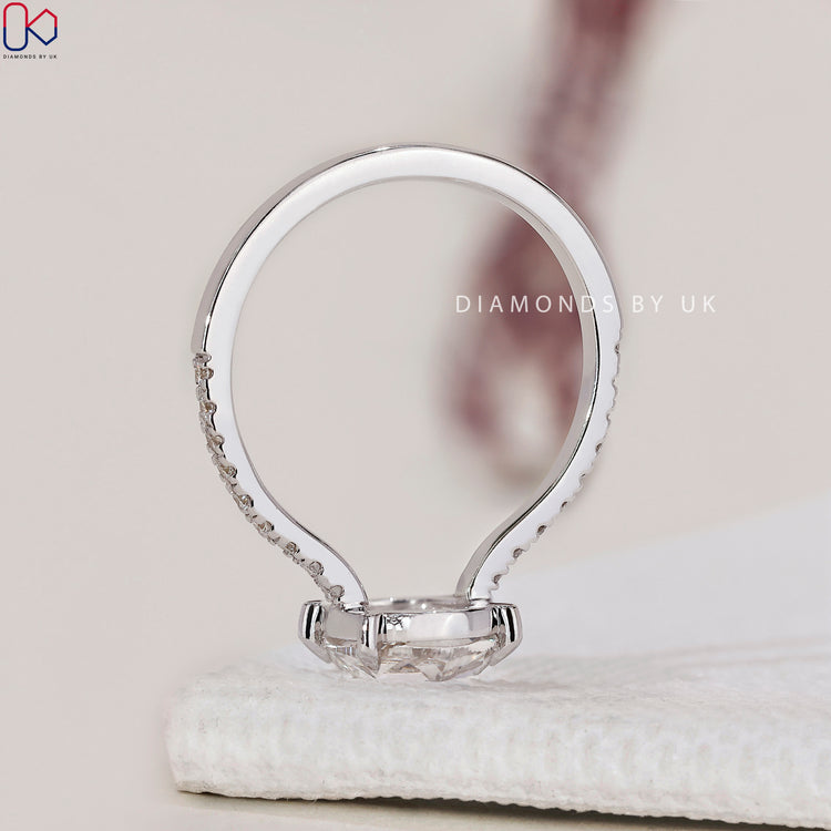 Pave Setting Ring with sparkling accents.