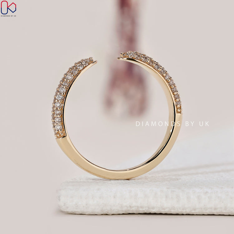 handmade band crafted for Diamondsbyuk wedding band
