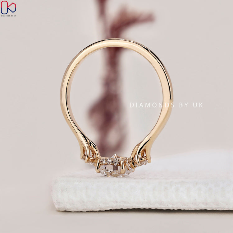 IGI Certified Engagement Ring with top-quality diamonds for peace of mind.
