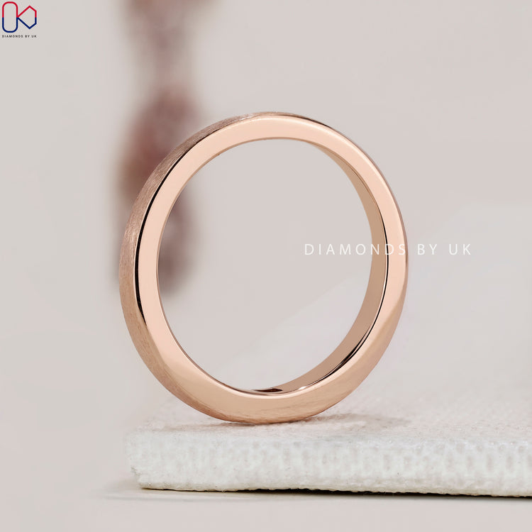 Baguette diamond wedding band with custom wedding band design.
