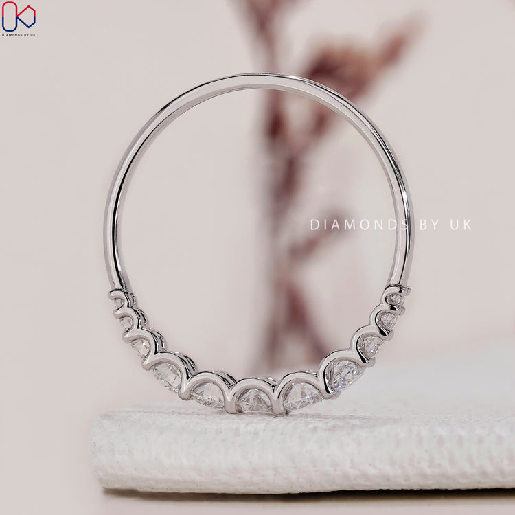 Lab Grown Diamond wedding band offering ethical and sustainable beauty.