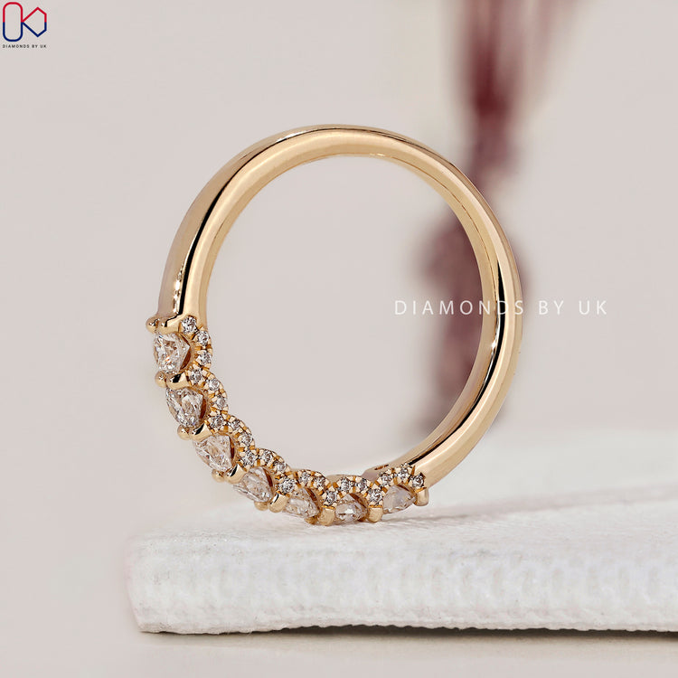 Lab Grown Diamond wedding band crafted sustainably with ethical brilliance.
