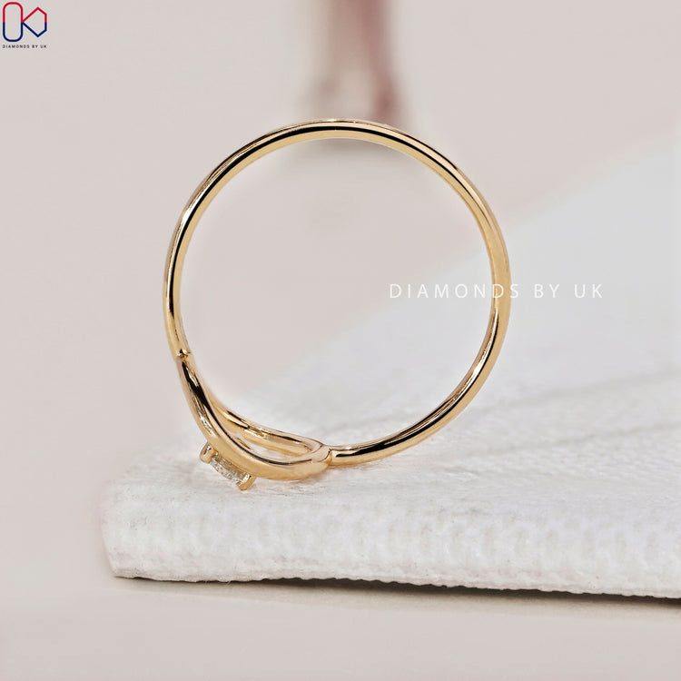 Yellow Gold Diamond Ring with a timeless glow.