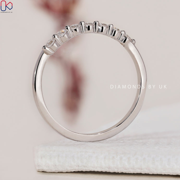Minimalist wedding band designed for simple yet sophisticated elegance.