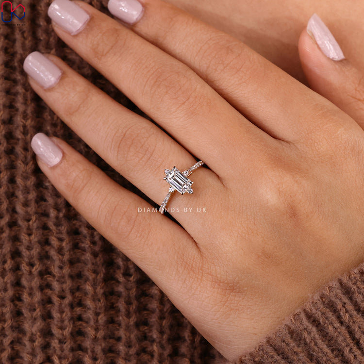 Lab Grown Diamond Ring and handmade ring.
