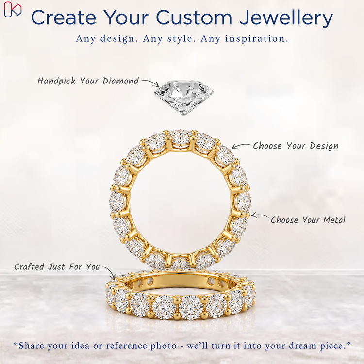 Custom diamond jewellery by DiamondsbyUK with handcrafted finish.
