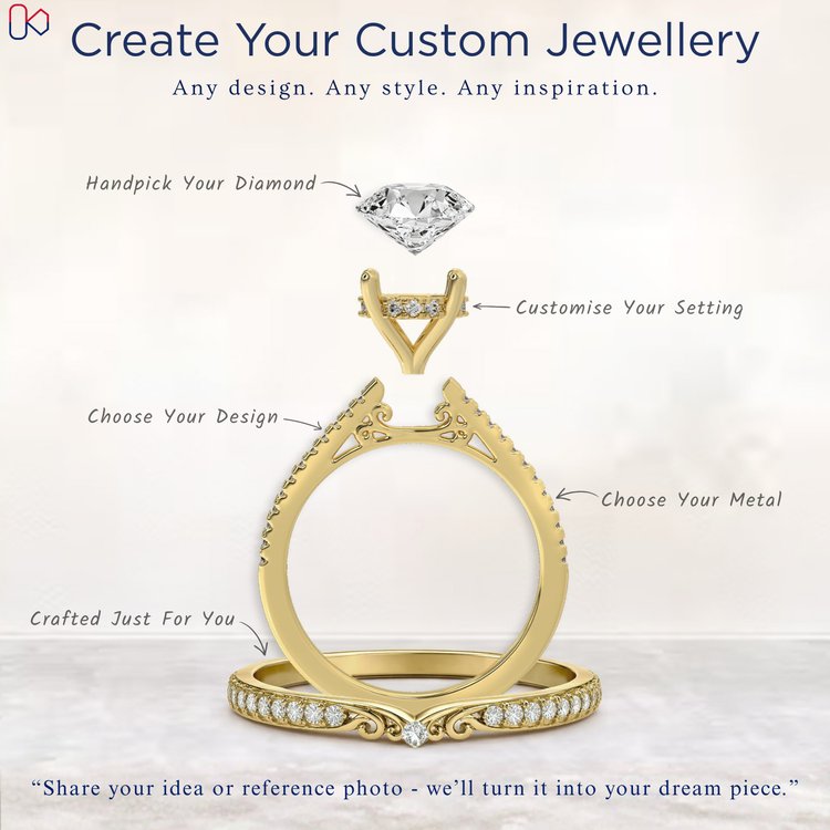 Custom diamond jewellery by DiamondsbyUK with handcrafted finish.