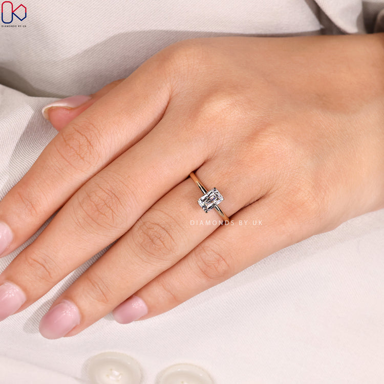 Handmade criss cut ring by Diamondsbyuk.
