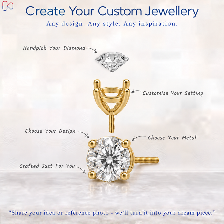 Custom diamond jewellery by DiamondsbyUK with handcrafted finish.