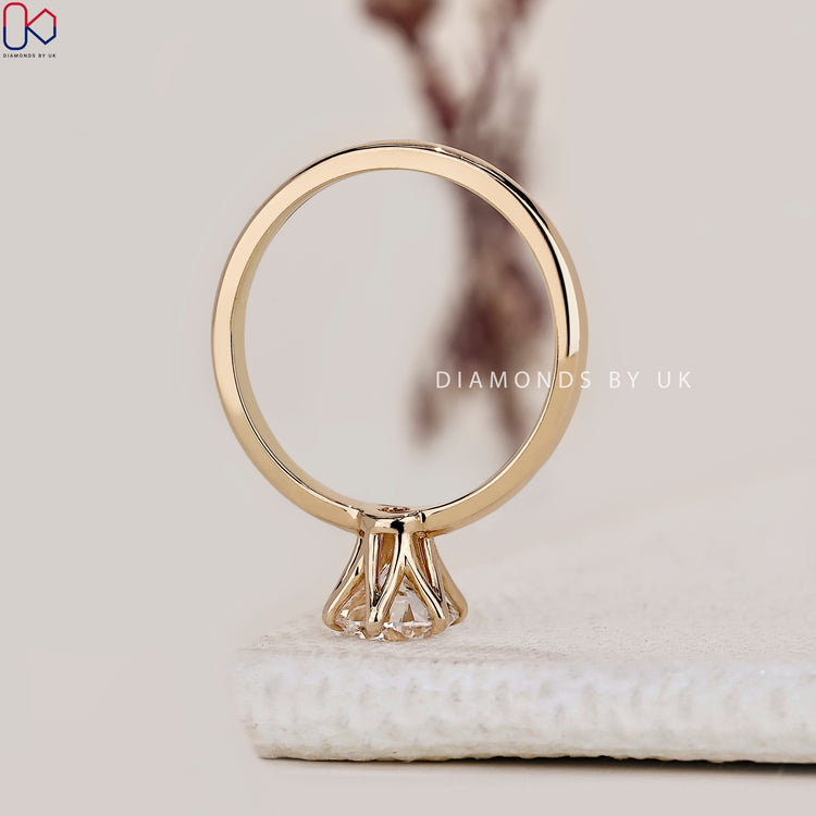 Customize ring with Diamondsbyuk engagement ring.
