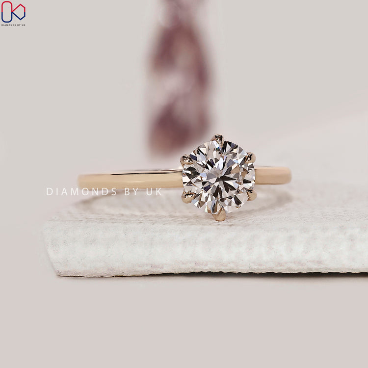 Buy engagement ring and customize ring.
