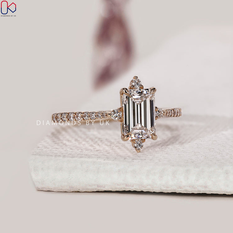 Buy engagement ring with customize ring.
