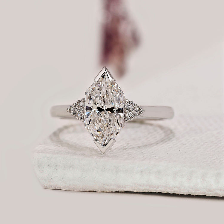 Dutch Marquise Engagement Ring With Muse Setting
