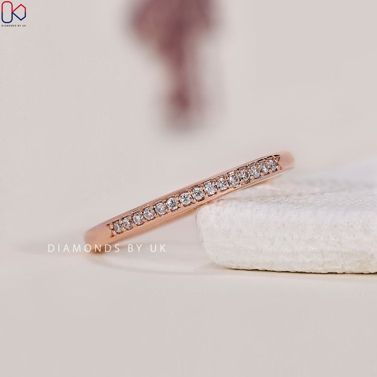 Simple wedding band for a sleek and refined look.