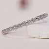 Round diamond wedding band with a classic design and sparkle.
