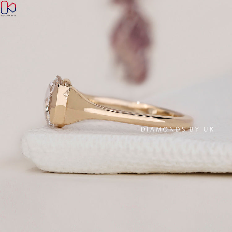 Shop to buy engagement ring with a unique rose cut diamond design.