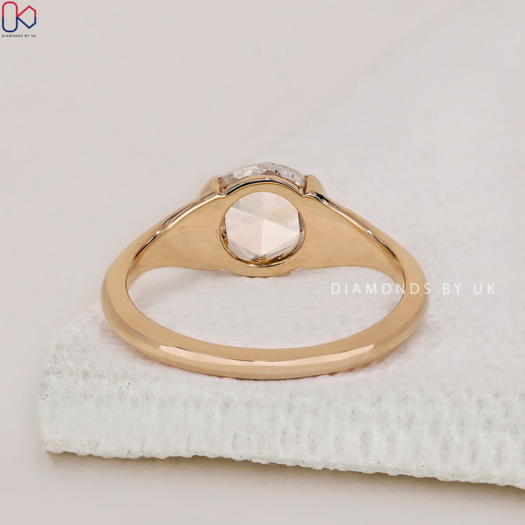 IGI certified rose cut diamond ring with premium quality and brilliance.