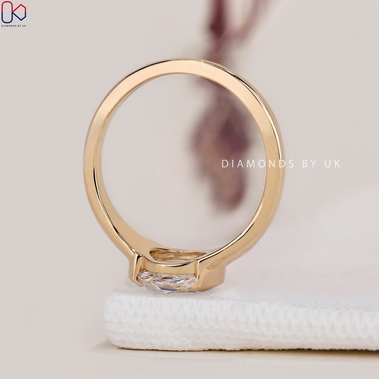 Handmade jewellery featuring a rose cut diamond in a beautiful setting.