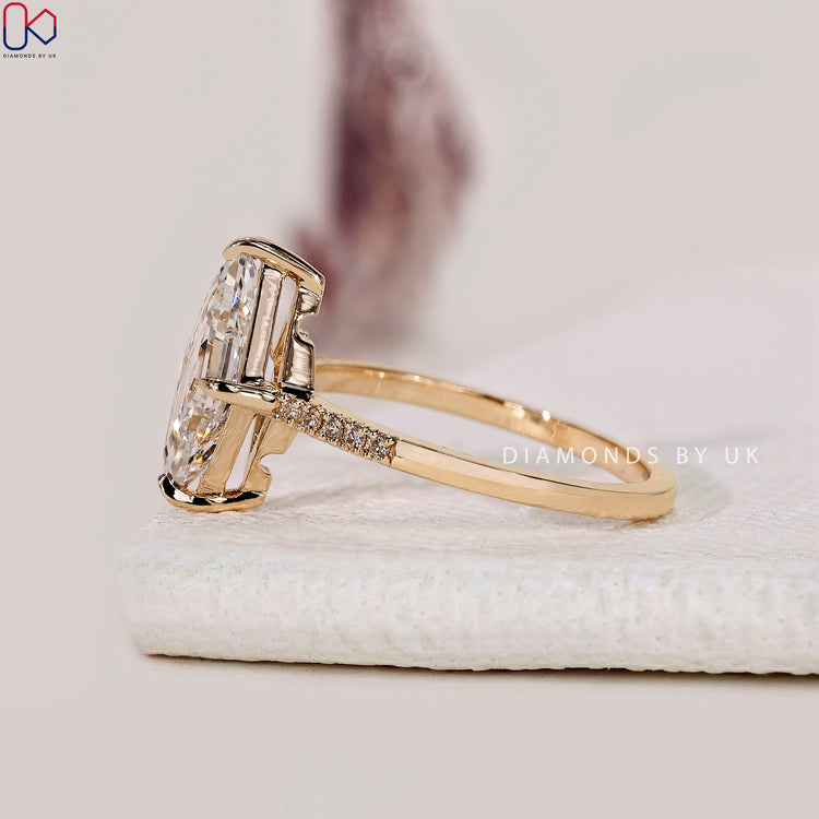 Diamond engagement ring for special moments.
