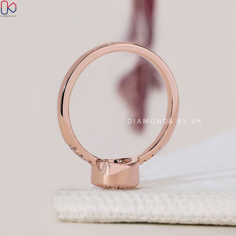 Handmade jewellery featuring a milgrain bezel design.

