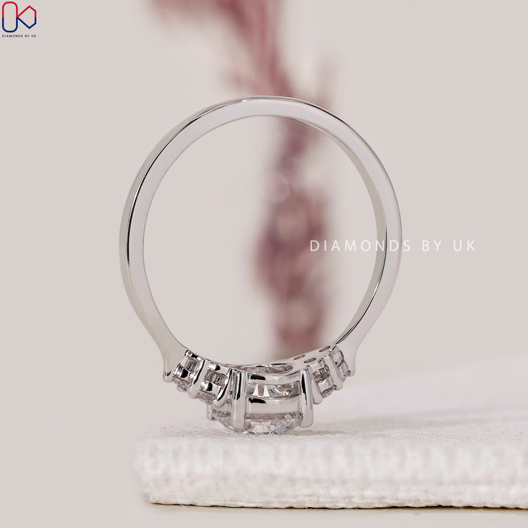 Lab Grown Diamond Ring in handmade ring.
