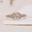 New & Unique Designed Diamond Ring Oval Cut Lab Grown Diamond Ring IGI Certified Real Diamond Ring Engagement Ring for Her Bridge Accent