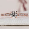 Hidden Halo Ring with elegant diamond design.

