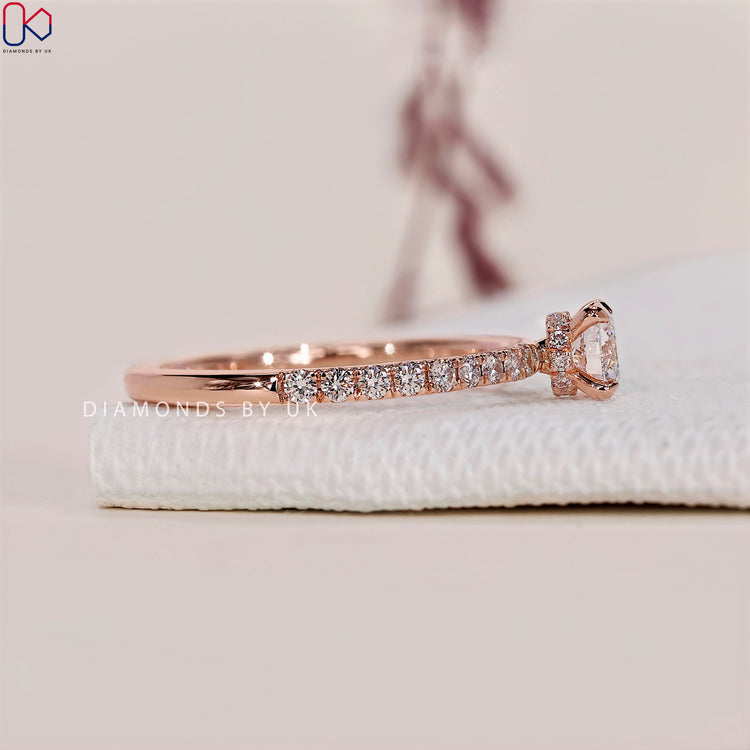 Rose Gold Ring with a stunning, warm glow.
