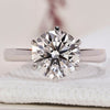 Round Diamond Engagement Ring with a solitaire setting ring.