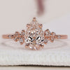 Pear Shaped Diamond Ring with a stunning design.
